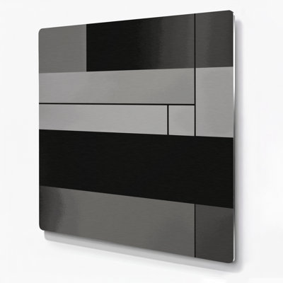Minimalisme 78, art mural en métal brun