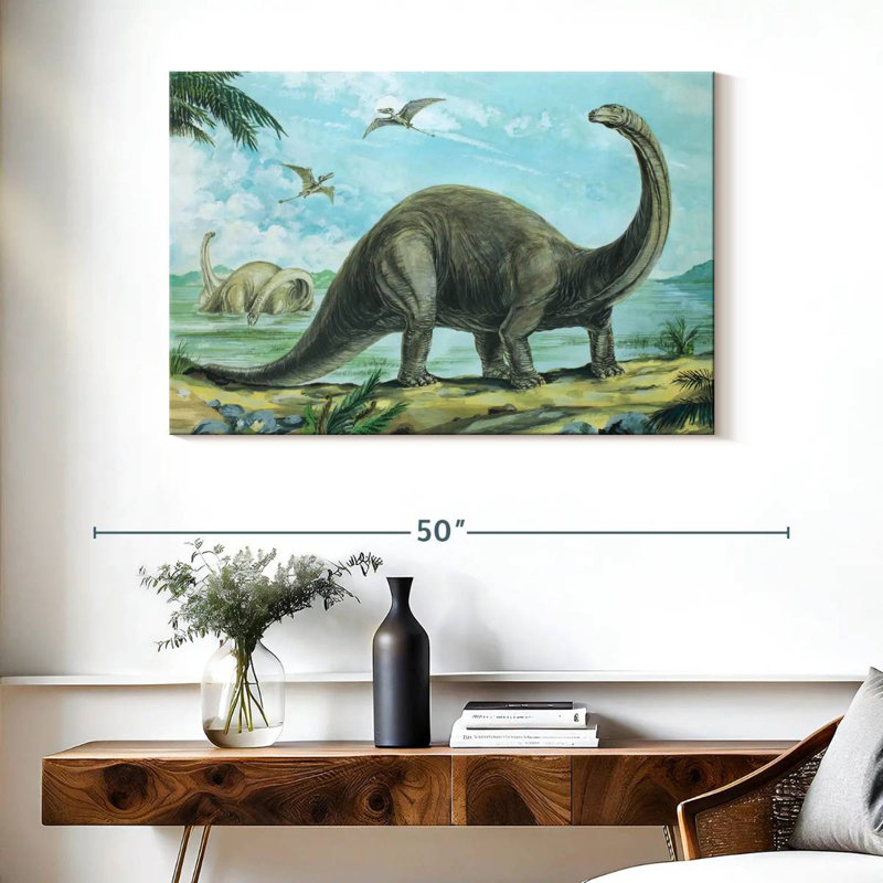 Brontosaure Sauropod, H 26 po x l 39 po