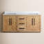 Meuble-lavabo double Eris 72 avec comptoir