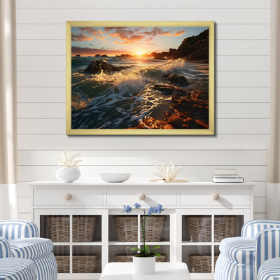 «Bilgehan Rocky Beach Coastal surrender II», reproduction sur toile