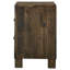 Table de chevet 2 tiroirs Rustic Brown