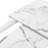 Modern Square Dining Table, Stretchable, Printed White Marble Table Top+MDF