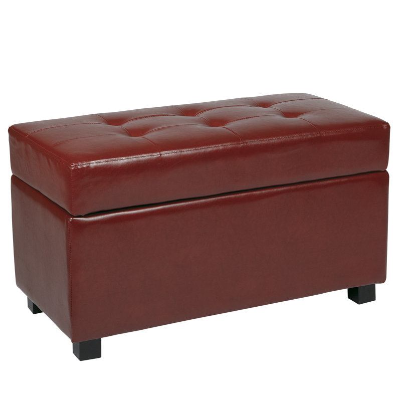 Vegan Leather Storage Standard, Crimson Red