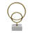 Aluminum Metal Sculpture with Abstract Rings Design in Glam Style - Contemporary Decorative Accent for Modern Spaces.-420388932