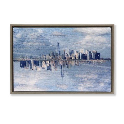 City Skyline Reflection Floating Frame, design by Robin Vandenabeele