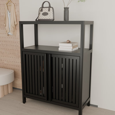 Armoire de rangement grande capacité en bambou