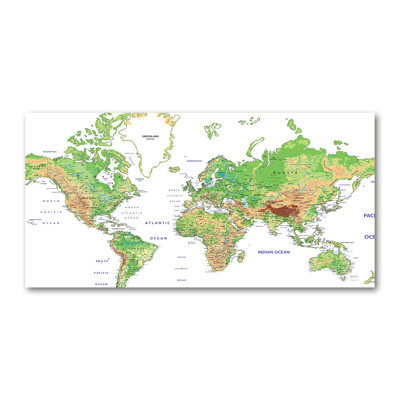 World Map - Wrapped Canvas Print