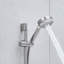Robinet de douche mural de 10 po pour salle de bain - Noir mat avec système de douchette à 5 jets pour