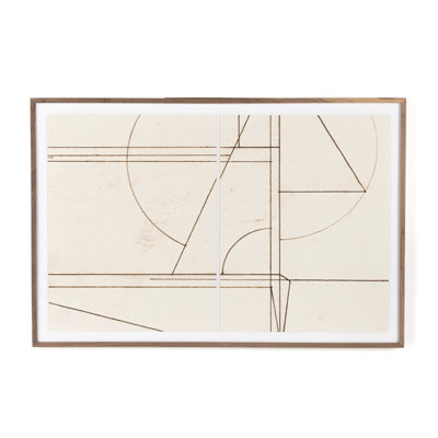 Minimod 1 + Minimod 2 Framed Drawing Print