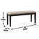 Damain Polyester Upholstered Bench