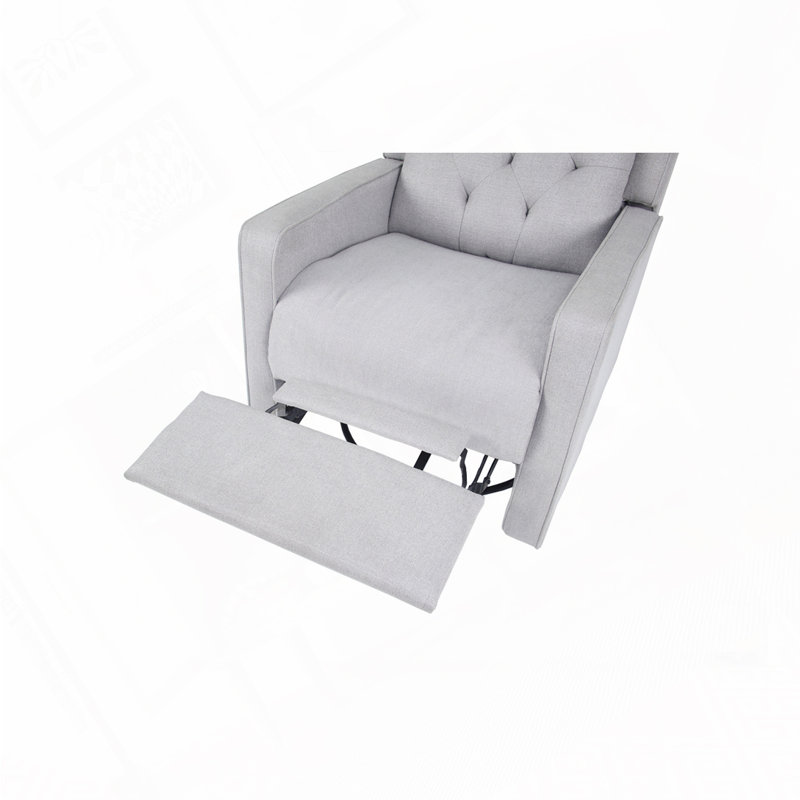 Fauteuil inclinable et pivotant pivotant, Gris clair