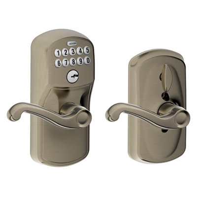 Flair Keypad Lever with Plymouth Trim