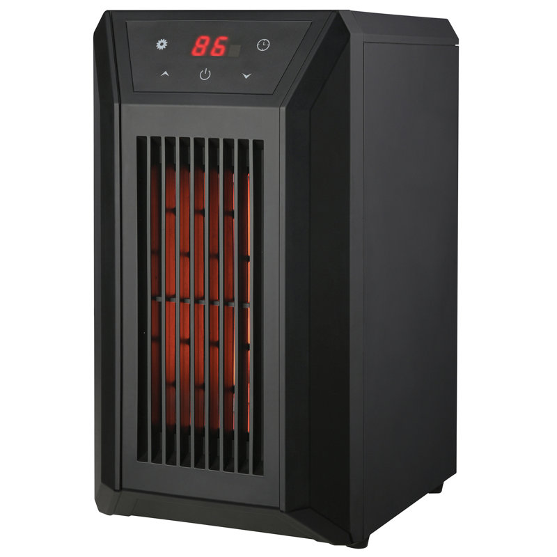 Comfort Glow Tabletop Infrared Quartz Heater, 5,120 BTUs, 500 sq ft, Remote & Timer - QDE1250