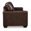 Canapé-lit grand Orion, cuir véritable et simili cuir 85 pouces-109265496