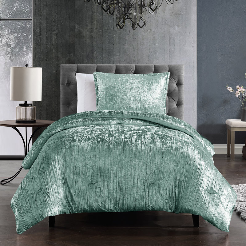Riverbrook Home Turin Blush, Twin Comforter + 1 Standard Sham, Blue