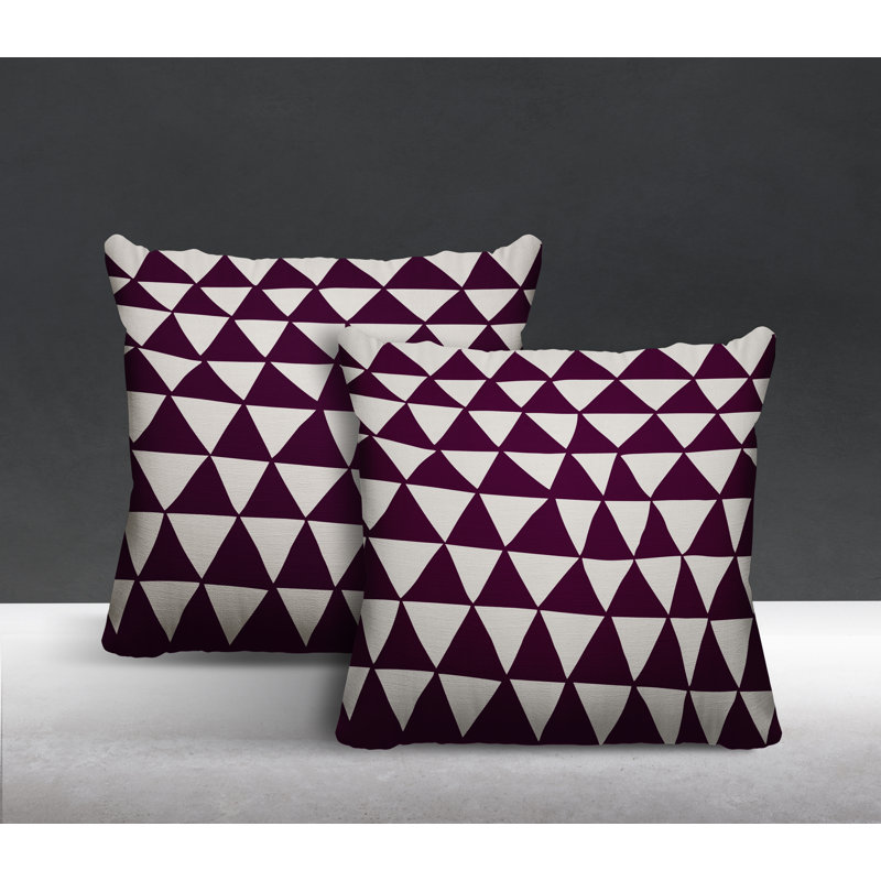  Coussin intérieur / extérieur, L 15 po x H 15 po, Mauve