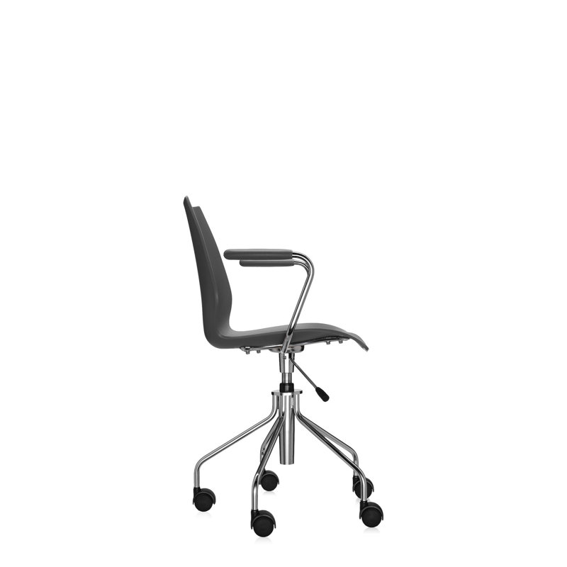 Maui Swivel Task Chair, Anthracite