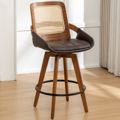 Swivel Upholstered Counter Stool