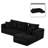 Minimalist Design Corduroy Fabric Upholstered Sectional Sofa-479744822-479744824