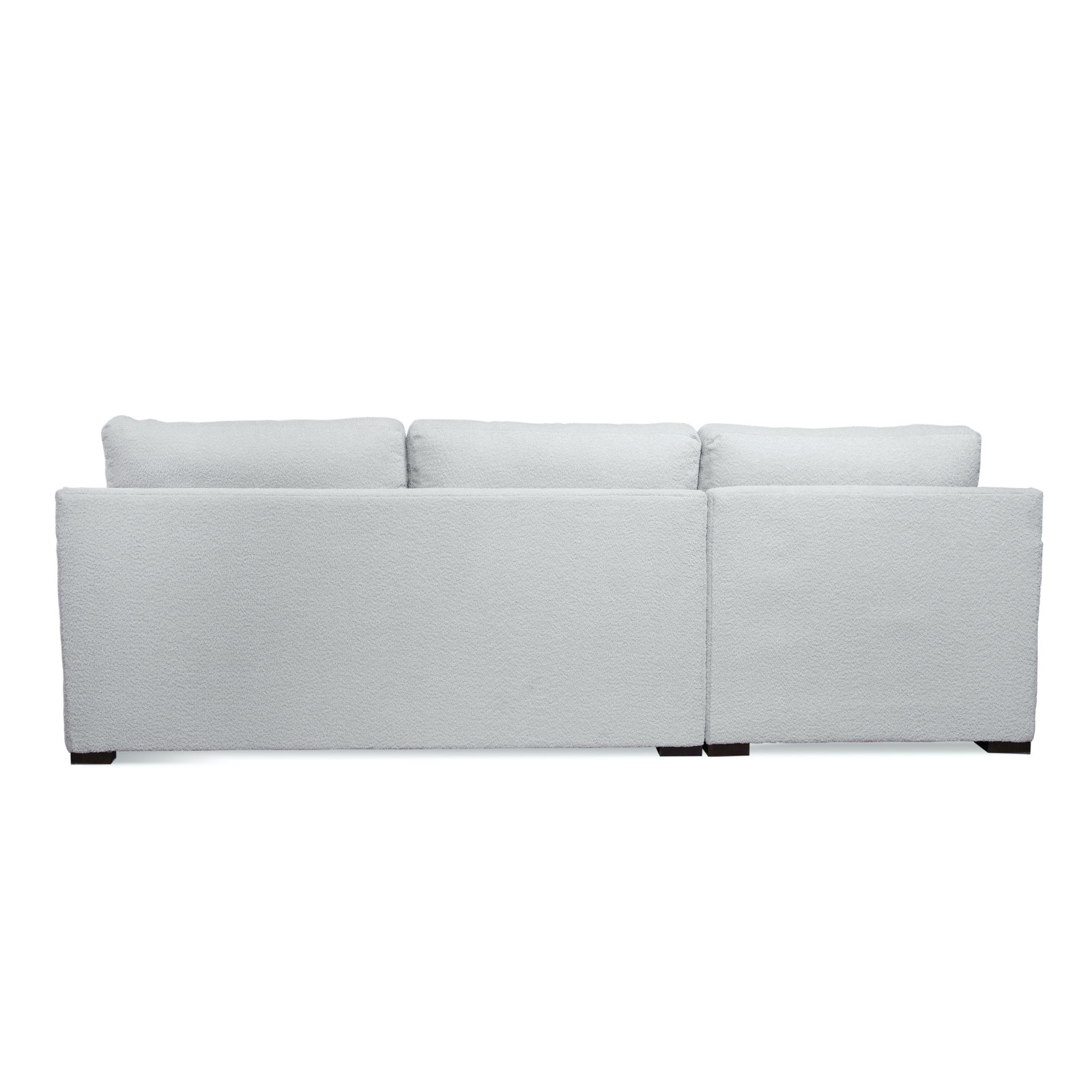 Bel-Air Upholstered Chaise Sectional, Snow Crypton Performance; 0884-91, Left Hand Facing, Java