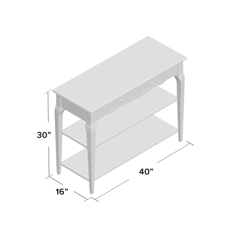 Shawnee 40'' Console Table, White