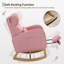 Chaise berçante en molleton avec repose-pieds Teddy-505176140