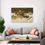 Nature morte : Fruits sur une table, 1864, estampe d'art mural contemporain abstrait impressionniste représentant des fruits-2079141144