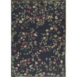 Hand-Knotted High-Quality Black Area Rug