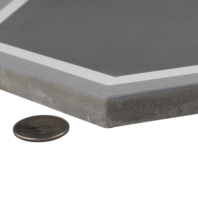 Cemento 8" x 9" Cement Concrete Look Wall & Floor Tile, Holland Strait