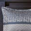 Ensemble d'édredon 7 pièces jacquard bleu marine