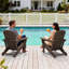 Chaise Adirondack pliable en PEHD Clitheroe-879525380