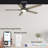 52'' Smart Ceiling Fan with Remote Control and Light Kit Included-64962821