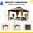 EROMMY Aluminum Hardtop Gazebo, Double Galvanized Steel Roof, All-Weather Permanent Pavilion, Outdoor Canopy with Curtains and Netting, Designed for Hot Tub, Deck,  Backyard