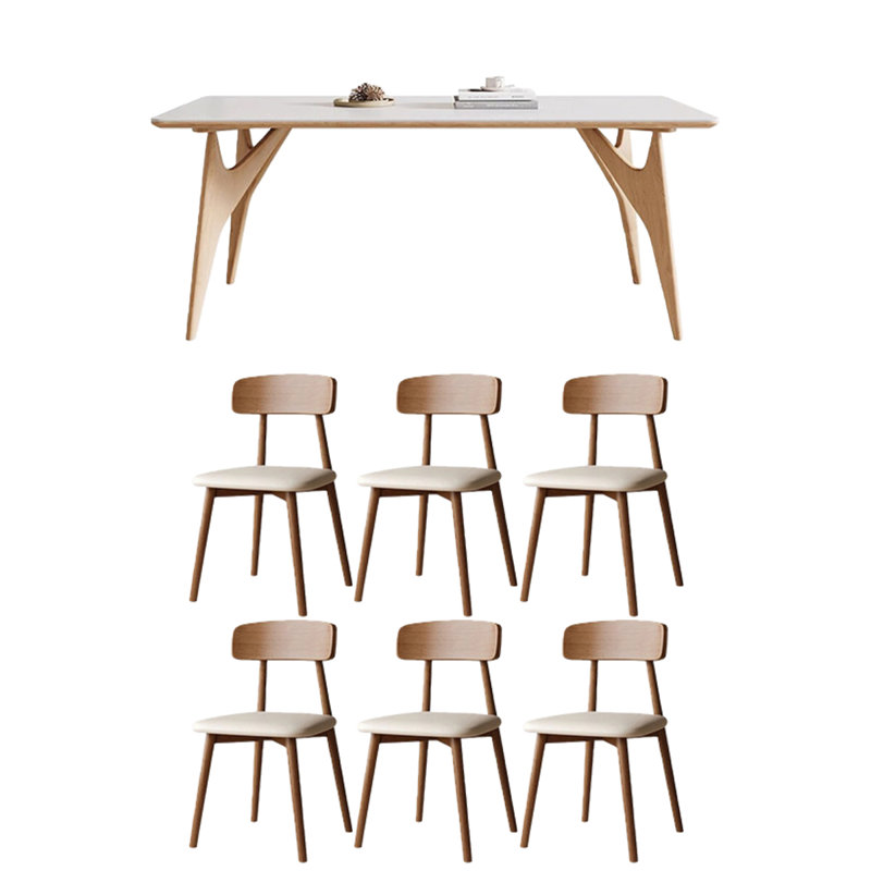 Table de salle à manger rectangulaire, H 29,53 po x l 62,99 po x P 31,5 po