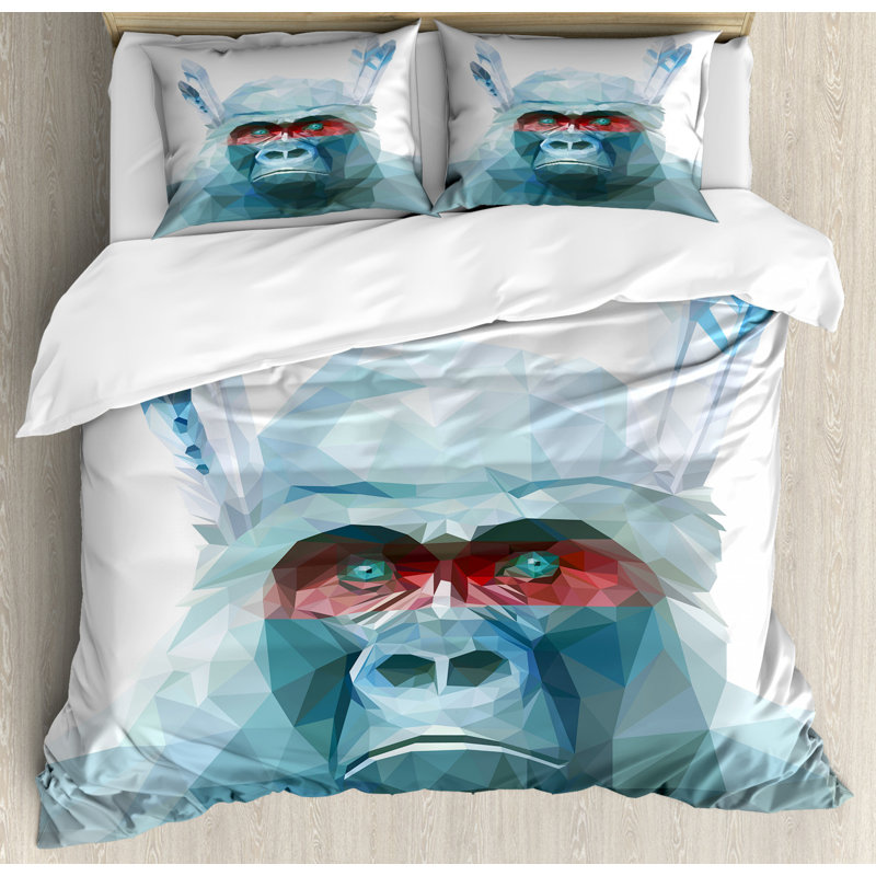 Modern & Contemporary Duvet Cover, Queen Duvet Cover + 2 Standard Shams