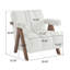 Chaise en velours, design moderne Mid-Century, structure en bois massif, coussin de siège épais, base, po