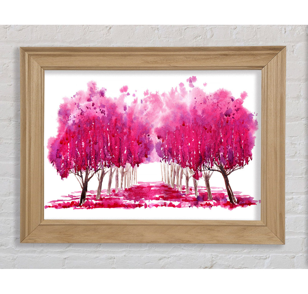 Pink Tree Walk - Druck