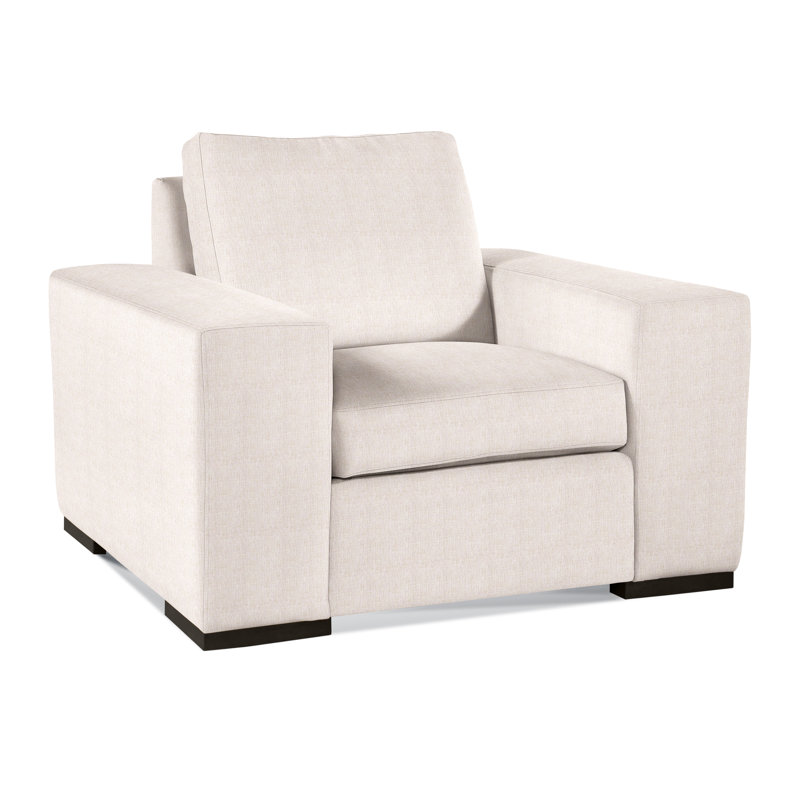 Memphis Armchair, White Sugar Performance; 0863-91, Honey