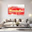 «Red Inferno», art moderne abstrait, paysage naturel-2062971667