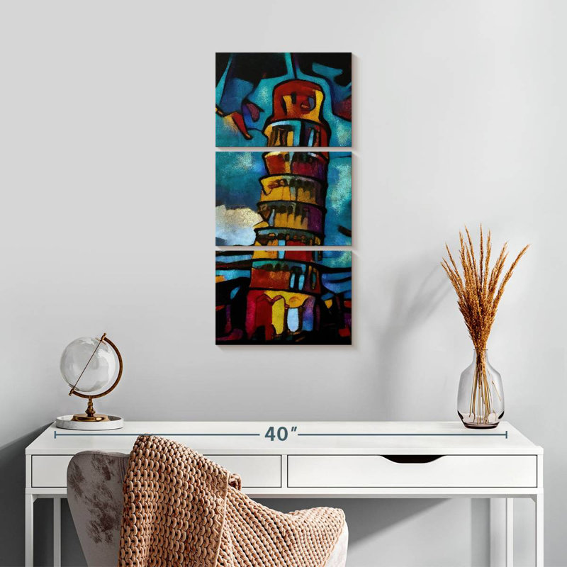 Tour moderne de Pise, H 27 po x l 12 po
