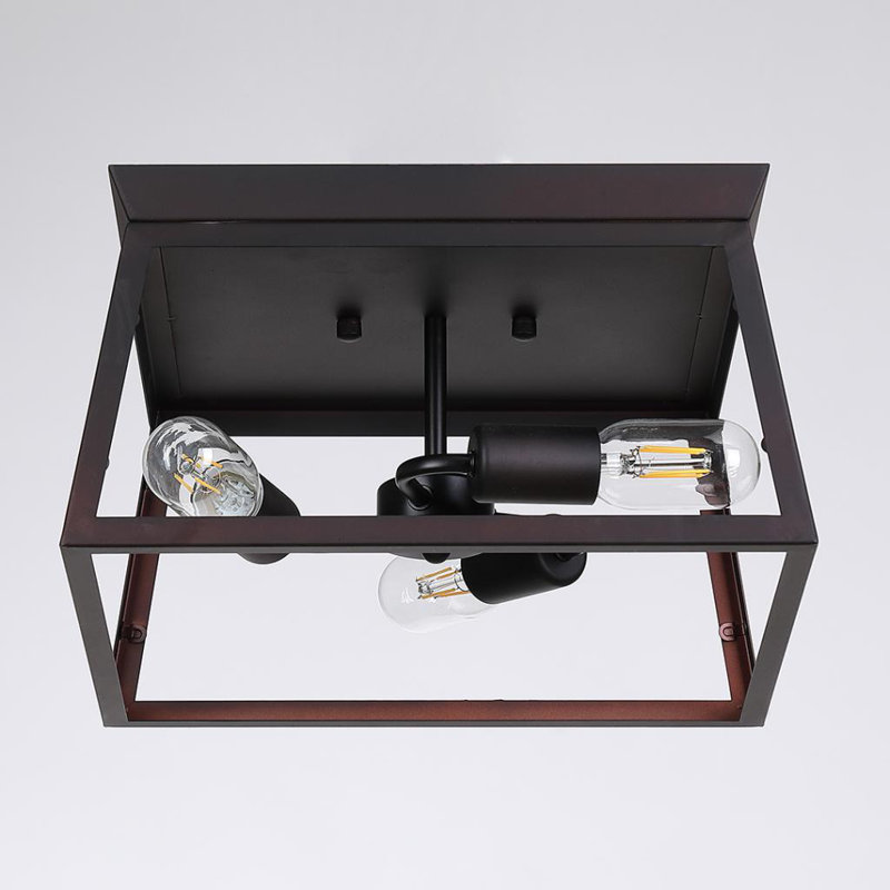 Plafonnier encastré 3 lumières 14 po