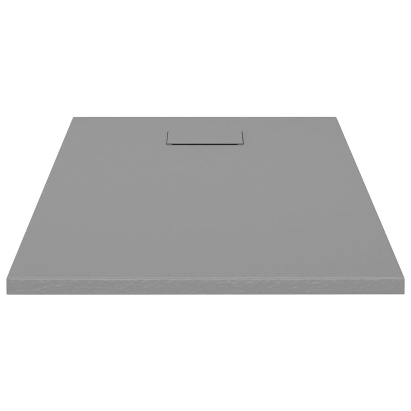 Base de douche l 39,4 po x P 27,6 po, gris