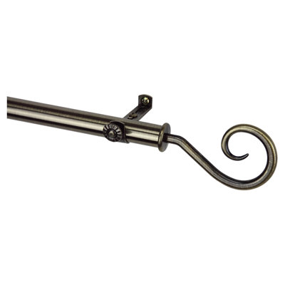 Tringle à rideaux simple Modern Curl