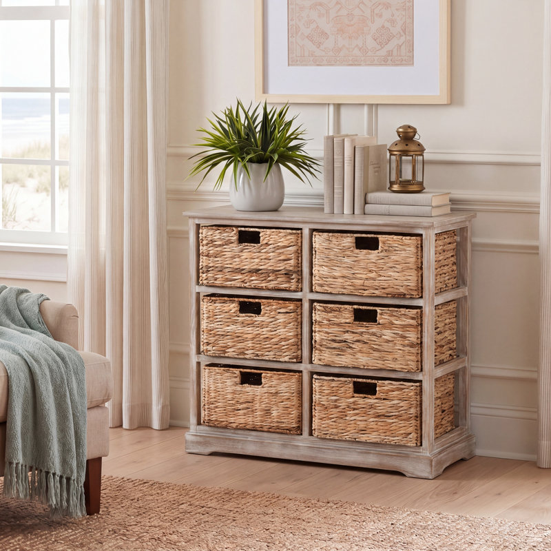 Painswick Solid Wood Accent Chest, Vintage White