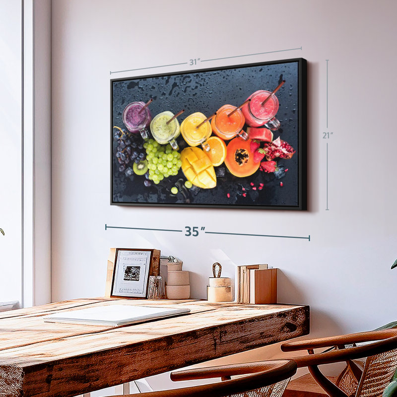 Nourriture et boisson «Smoothies aux fruits frais», H 31 po x l 21 po