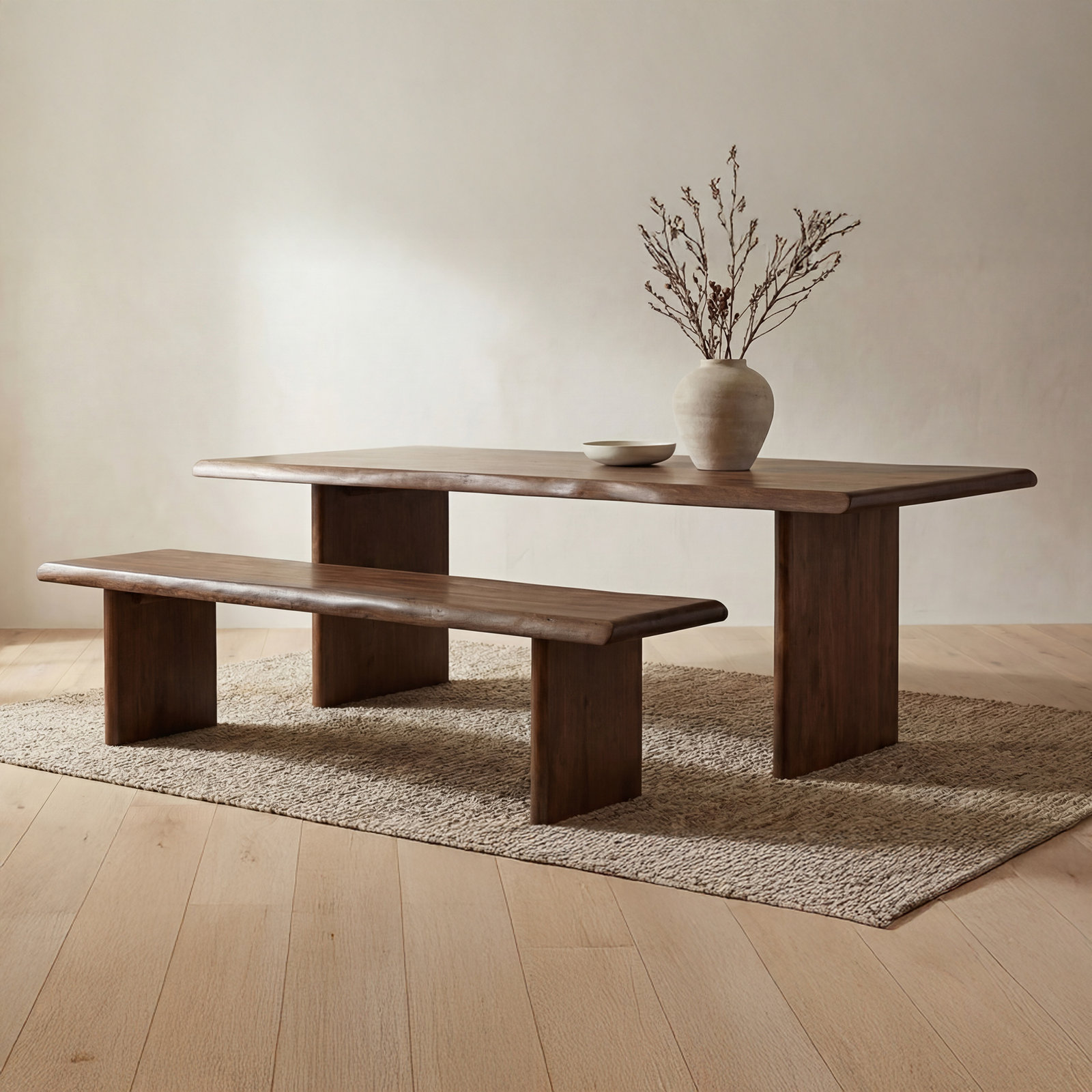 Dining Bench, 18" H x 69" W x 17" D