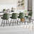 PU Leather Upholstered Swivel Counter Height Bar Stools with Backrest for Kitchen Island-1141081469-1141081458