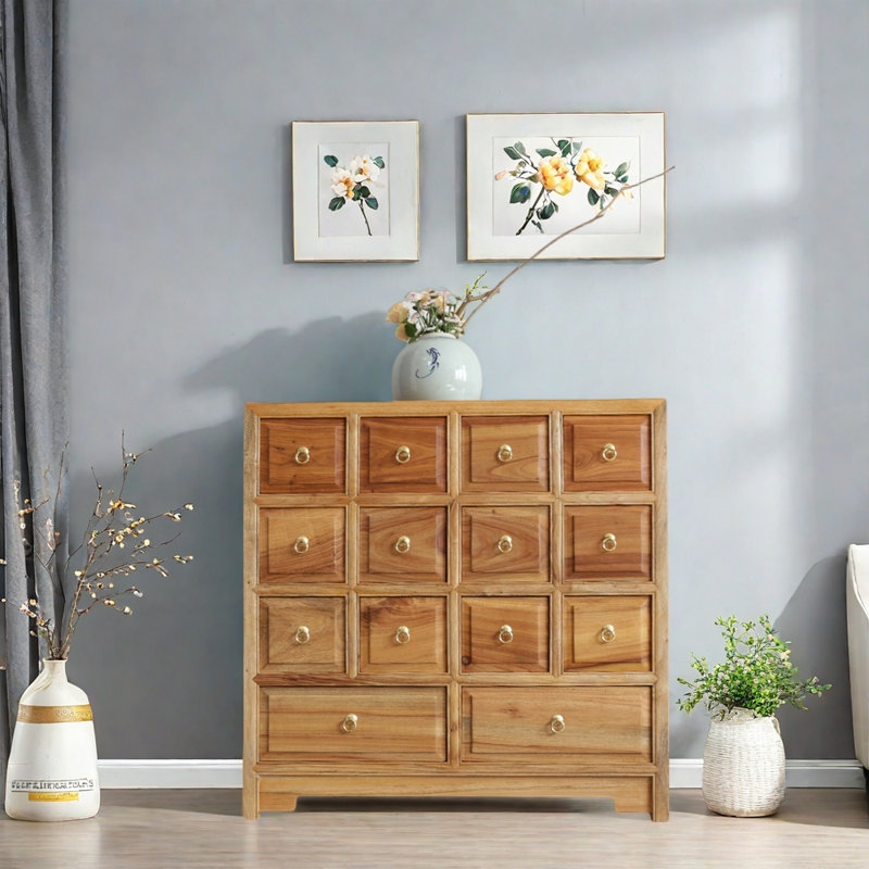 Armoire de couloir en bois de camphre massif