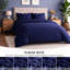 Plain Duvet Cover Complete Bedding Set - Duvet, Fitted Sheet with Matching Pillowcases-120238631-120238641