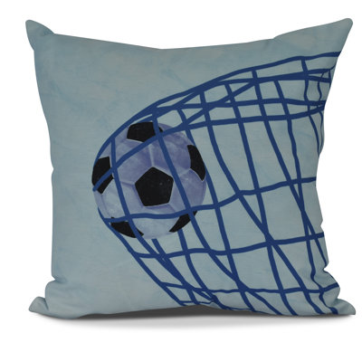 Goals, Gourds, and Gatherings Goal! Outdoor Square Throw Pillow